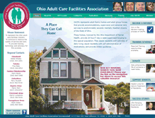 Tablet Screenshot of ohioadultcarefacilitiesassociation.org